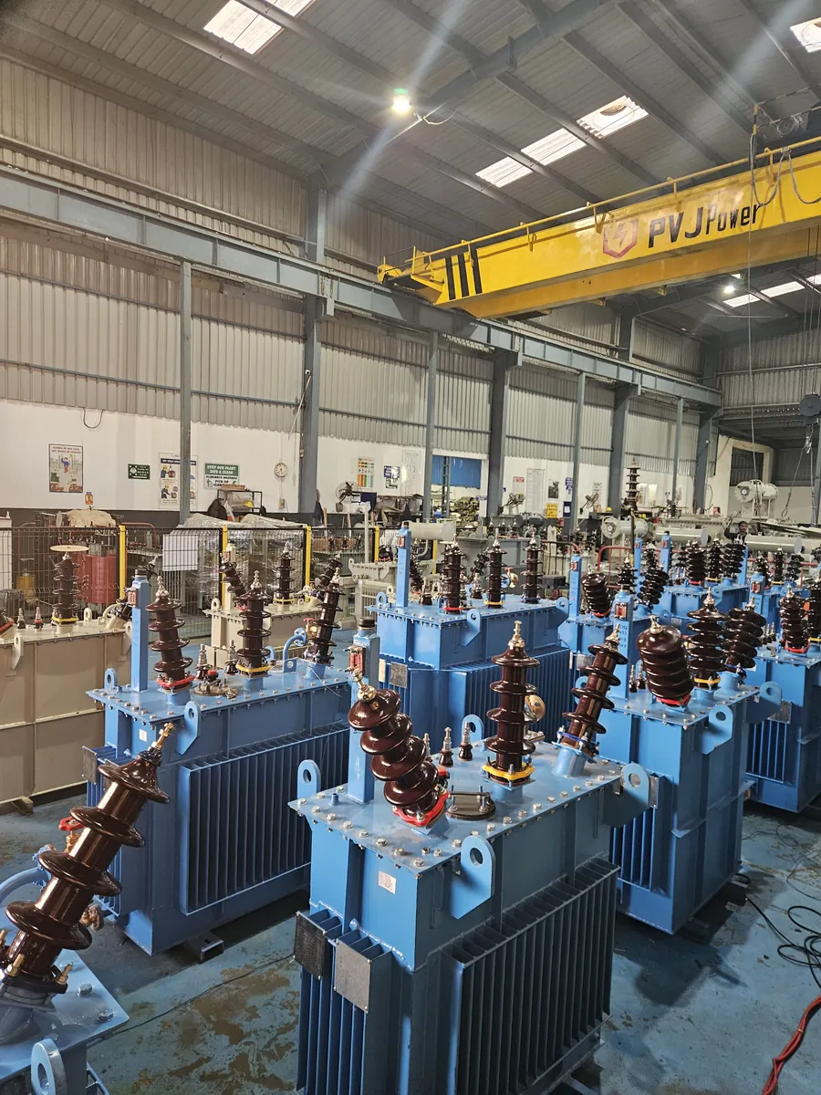 Transformer coil compression and ovening process for Oil Type Transformer Manufacturing at PVJ Power