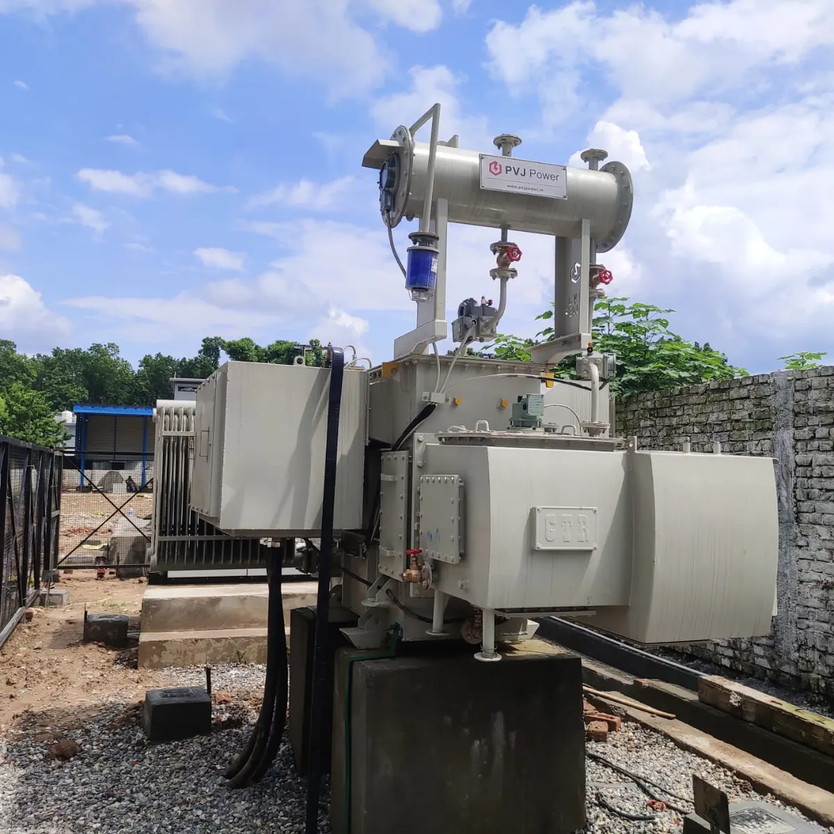 Outdoor OLTC Transformer Transformer installation by PVJ Power