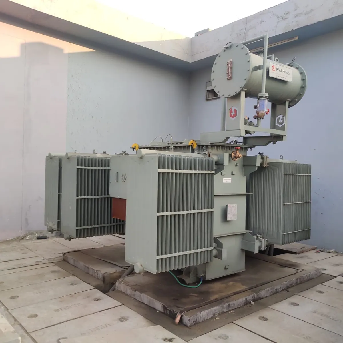 Transformer courtyard installation Transformer installation by PVJ Power