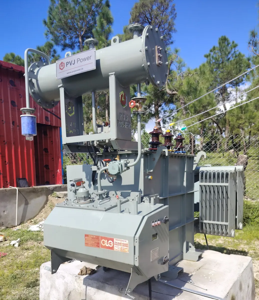 Transformer in hill site Transformer installation by PVJ Power