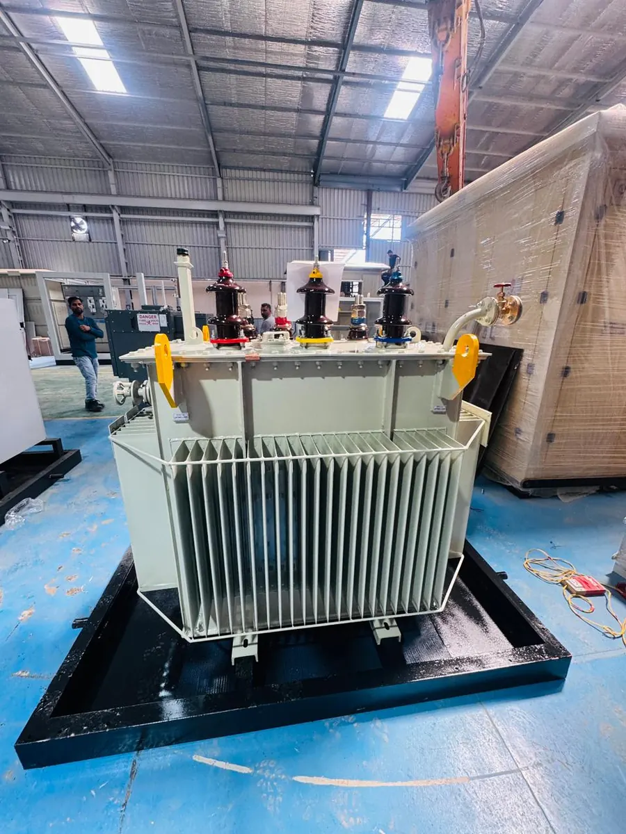 Transformer ready for dispatch Transformer installation by PVJ Power