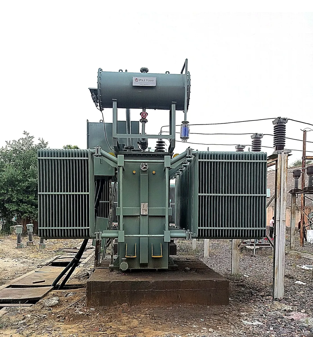 Transformer Substation front view Oil Type Transformer manufactured by PVJ Power India