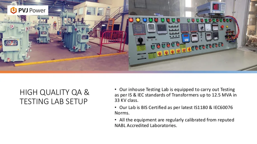 PVJ Power QA and Testing Lab Setup